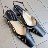 Eleganti Scarpe sandali da donna, tacco medio