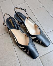 Eleganti Scarpe sandali da donna, tacco medio