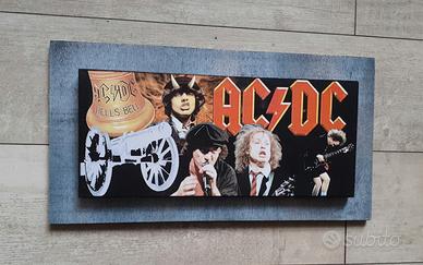 Quadro in legno omaggio agli Acdc 