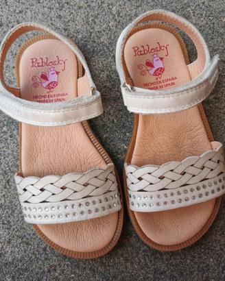 sandali in pelle bimba pablosky 