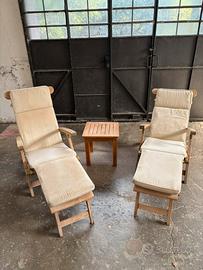 2 Sdrai da giardino Victoria Teak Collection