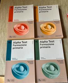 Set 4 libri Test ammissione scienze formazione pri