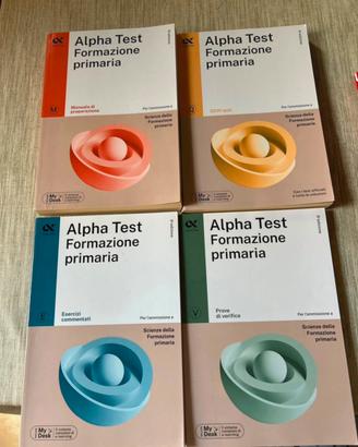 Set 4 libri Test ammissione scienze formazione pri