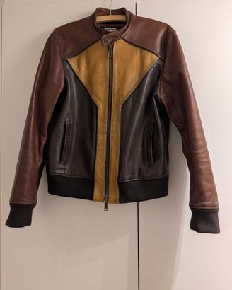 Giacca pelle Dsquared2 Biker Originale - Taglia 50
