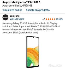 Samsung galaxy A33 5g 128GB 2022