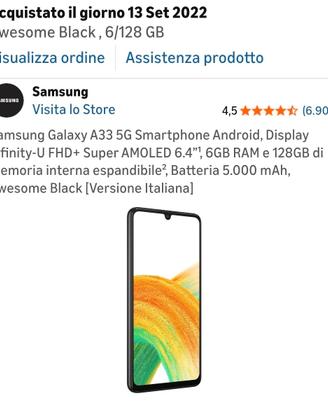 Samsung galaxy A33 5g 128GB 2022