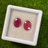 Lotto 2 Rubini naturali 3.00 ct  Taglio ovale
