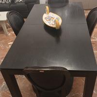 tavolo piu 4 sedie kare designer 