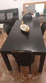 tavolo piu 4 sedie kare designer 