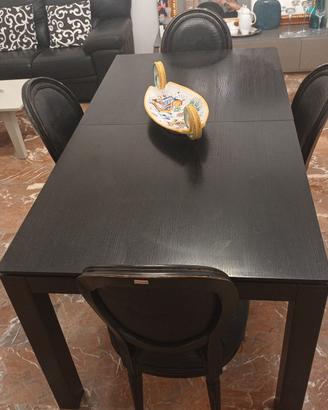 tavolo piu 4 sedie kare designer 