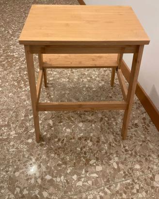 Scaletta/sgabello, faggio, 50 cm
