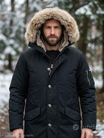 Parka Woolrich Polar Uomo Nero  TG L