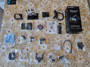 Akaso Brave 6 camera ULTRA HD 4K e accessori NUOVO