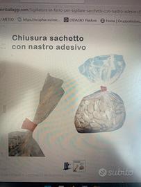 Sigillatore in ferro chiusura sacchetti nastro