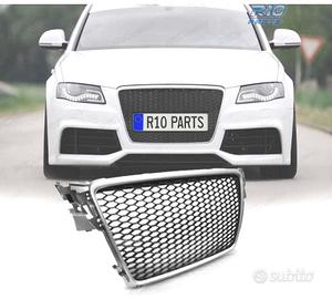 GRIGLIA PER AUDI A4 B8 08-11 LOOK RS GRIGIO CHIARO