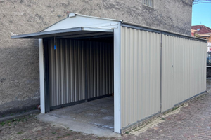 Garage smontabile in lamiera preverniciata bianco