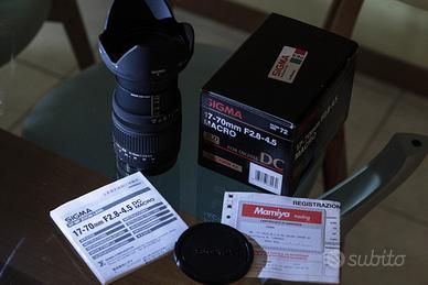 Sigma 17-70mm f/2.8-4.5 DC Macro Canon EF-S + hoya