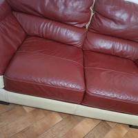2 divani in pura pelle,praticamente  regalati