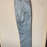 Pantaloni Raso Celeste Massimo Rebecchi