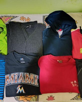 Lotto abbigliamento misto con taglie miste