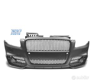 PARAURTI ANTERIORE AUDI A4 04-07 LOOK RS4 NERO PDC