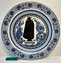 SANDEMAN pubblicità grande piatto parete ceramica