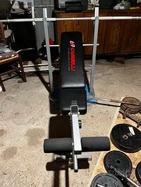 Panca con rack+ leg extension