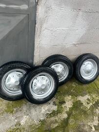 4 Gomme e cerchi fiat 500 epoca