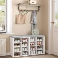 Scarpiera in legno bianca nuova imballata