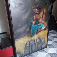 Olio su tela “il cristo”