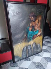 Olio su tela “il cristo”