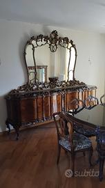 Sala da pranzo stile Chippendale vintage