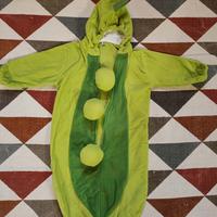 Costume carnevale neonato "Pisellino" Pile Verde