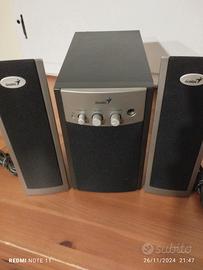 sistema 3 casse audio per pc.