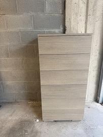 Settimino / Cassettiera moderna effetto legno