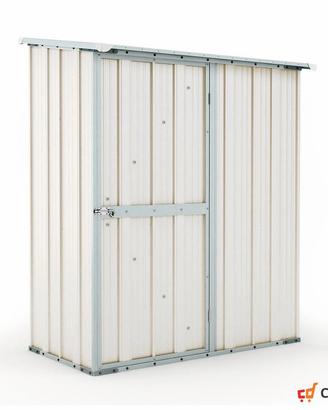 Casetta da giardino box in Acciaio 155x100 bianco