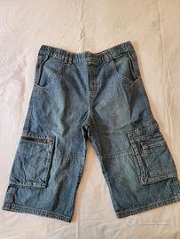  Jeans Denim azzurri ragazzo corti