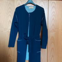 Cappottino blu lana e cashmere