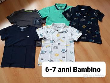 Stock 5 T-shirt  6-7 anni Bambino 