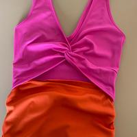 Vestito aderente bicolor taglia s