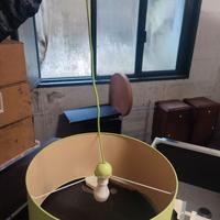 Lampadario da cucina/camera color verde