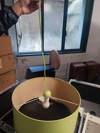 Lampadario da cucina/camera color verde