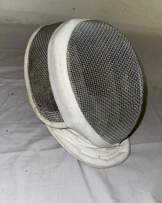 Maschera da scherma vintage con rete metallica