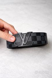 Cintura uomo nera elegante tipo luxury