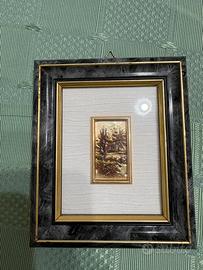 Quadro con rilievo in argento