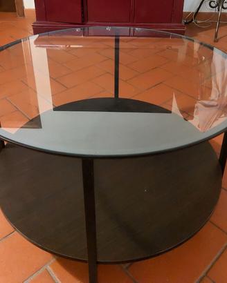 Tavolino Ikea da salotto vetro e metallo