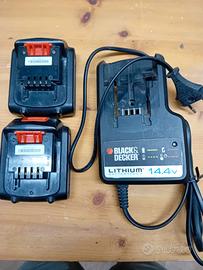 2 BATTERIE E CARICABATTERIA BLACK&DECKER
