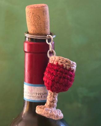 Portachiavi calice di vino