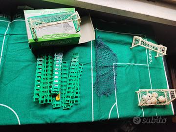 Subbuteo campo, porte, palloni, staccionata LOTTO
