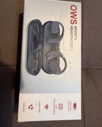 Cuffie Bluetooth Sport OWS Wireless con Custodia